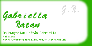 gabriella natan business card