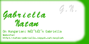 gabriella natan business card